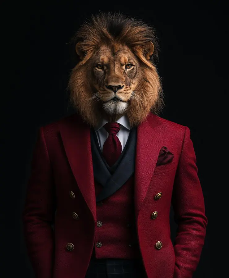 lion-crimson-suit-with-red-tie-looking-134fa2b